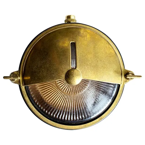 Lighting Inspirations Marina Outdoor Wall Bunker Light Solid Brass LOI1001203