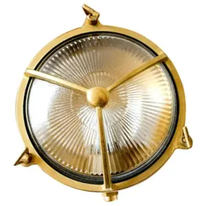 Lighting Inspirations Maritime Outdoor Wall Bunker Light Solid Brass LOI1001204