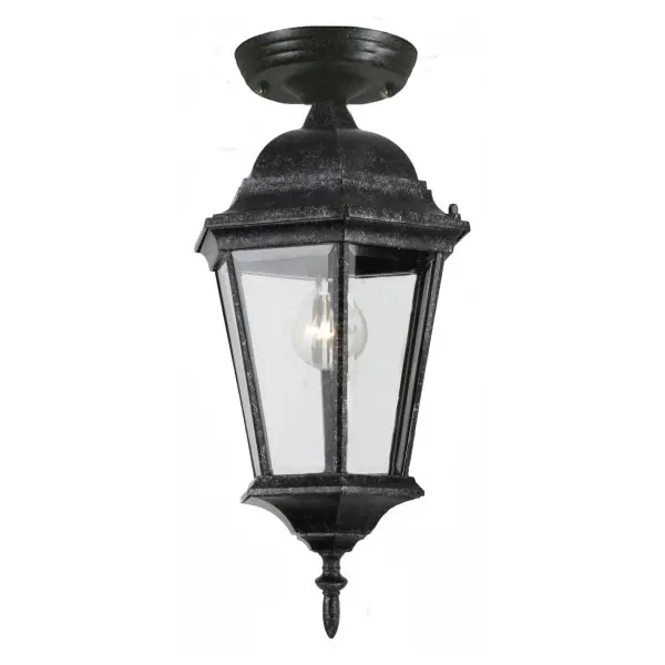 Lighting Inspirations Junction Small Outdoor Under Eave Antique Black LOI1001242