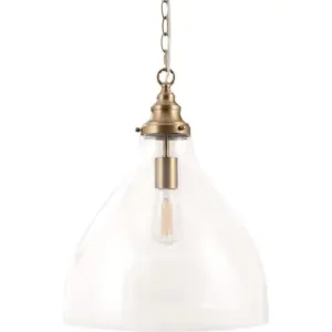 Lighting Inspirations Keys Large Chain Pendant Satin Brass LOI1001580