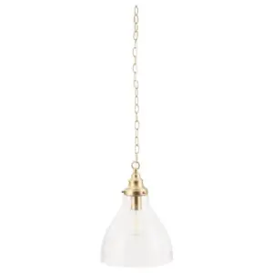 Lighting Inspirations Keys Small Chain Pendant Satin Brass LOI1001581