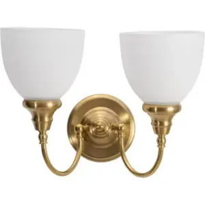 Lighting Inspirations Benson 2 Light Wall Bracket Satin Brass LOI1001585
