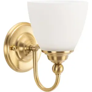 Lighting Inspirations Nova 1 Light Wall Bracket Satin Brass LOI1001586