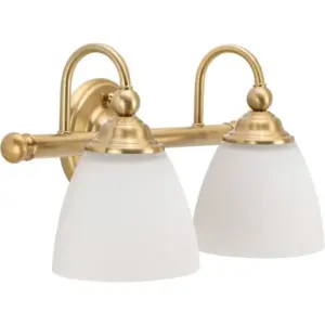 Lighting Inspirations Nova 2 Light Wall Bracket Satin Brass LOI1001587
