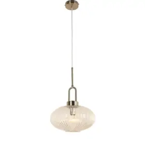 Lighting Inspirations Cape 1 Light Pendant Brushed Nickel LOI1001605