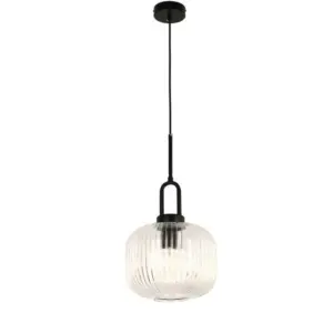 Lighting Inspirations Main Pendant Black Cord Matte Black LOI1001612