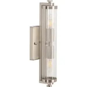 Lighting Inspirations Rockford 2 Light Wall Light Brushed Nickel LOI1001613