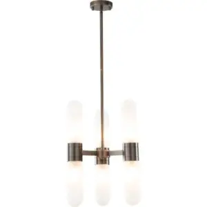 Lighting Inspirations Hepburn 6 Light 3 Arm Pendant Antique Brass LOI1001623