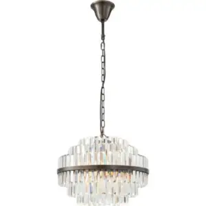 Lighting Inspirations Evelyn Medium 50cm 4 Light Chandelier Antique Brass LOI1001630