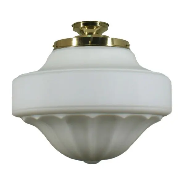 Lighting Inspirations Derby 13 Opal Matte Batten Fix Polished Brass LOI3000062A