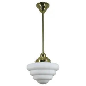 Lighting Inspirations Beehive Opal Matte on Rod Set 1/2 1/2m Polished Brass LOI3000243A