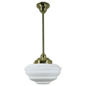 Lighting Inspirations Cannes Opal Matte on Rod Set 1/2 x 1/2m Polished Brass LOI3000267A