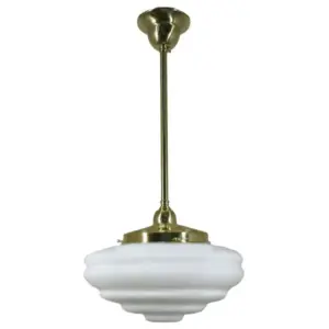 Lighting Inspirations Chateau Opal Matte on Rod Set 1/2 x 1/2m Polished Brass LOI3000268A