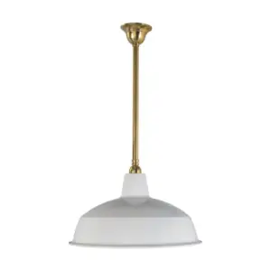 Lighting Inspirations Warehouse 300mm White On Rod Set 1/2 1/2Mt Pb LOI3000277A