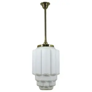 Lighting Inspirations Bergerac Opal Matte on Rod Set 3/4 x 1/2m Polished Brass LOI3000288A