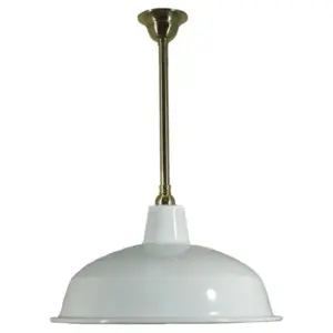 Lighting Inspirations Warehouse 420mm White On Rod Set 3/4 1/2Mt Pb LOI3000292A