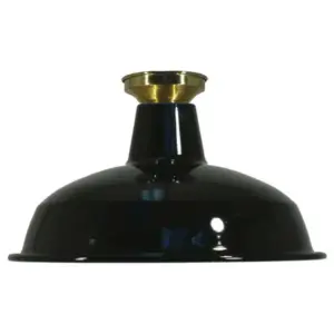 Lighting Inspirations Warehouse 300mm Black Metal Batten Fix Polished Brass LOI3000329A