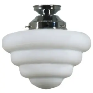 Lighting Inspirations Beehive Opal Matte Batten Fix Chrome LOI3010026A