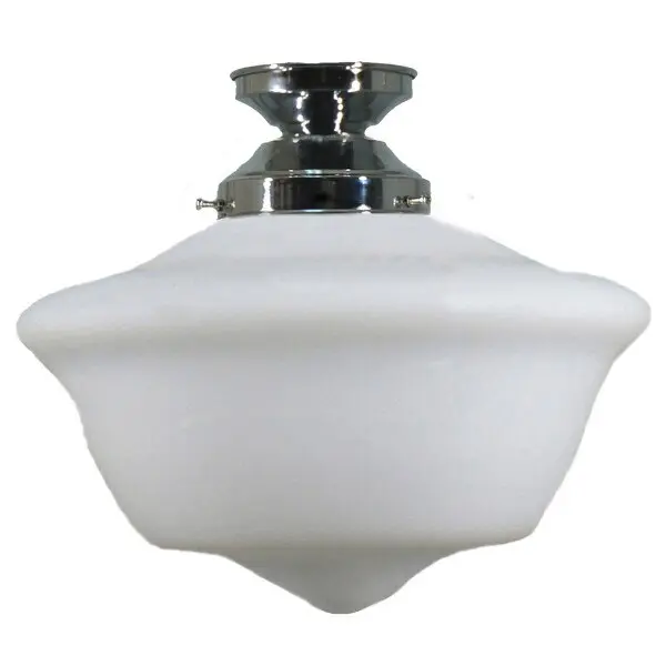 Lighting Inspirations Victorian Schoolhouse 12 Opal Matte Batten Fix Chrome LOI3010028A