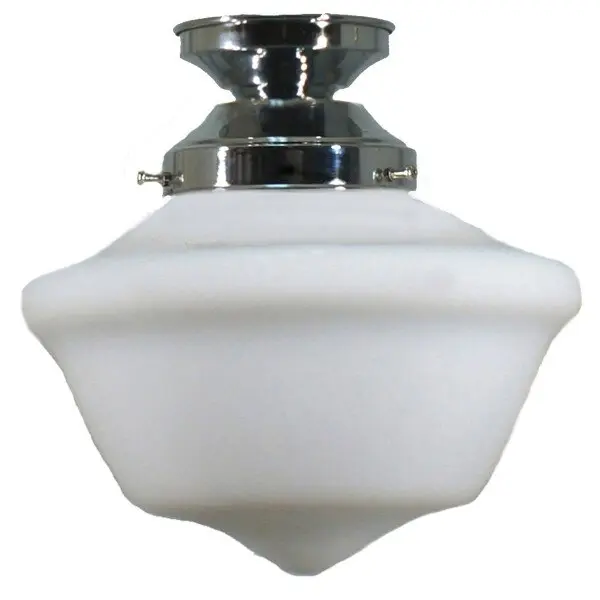 Lighting Inspirations Victorian Schoolhouse 9 Opal Matte Batten Fix Chrome LOI3010041A