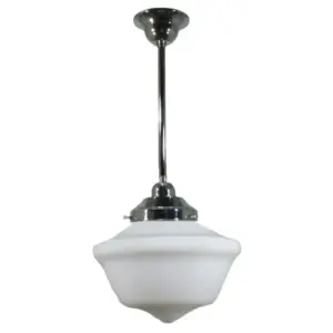 Lighting Inspirations Victorian Schoolhouse 9 Opal Matte on Rod Set 1/2 x 1/2m Chrome LOI3010189A