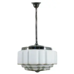 Lighting Inspirations St Kilda 14 Opal Matte on Rod Set 3/4 x 1/2m Chrome LOI3010199A