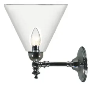 Lighting Inspirations Waubra Wall Light Chrome with Cono Clear LOI3010218A