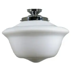 Lighting Inspirations Victorian Schoolhouse16 Opal Matte Batten Fix Chrome LOI3010232A