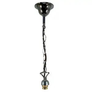 Lighting Inspirations Chain Suspension with Black Cord Chrome LOI3016006