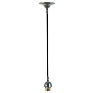 Lighting Inspirations Cloth Cord Suspension Black Cord Chrome LOI3016010