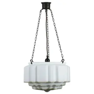 Lighting Inspirations St Kilda 14 Opal Matte on 3 Chain Suspension Patina LOI3020007A