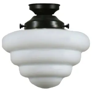 Lighting Inspirations Beehive Opal Matte Batten Fix Patina LOI3020019A