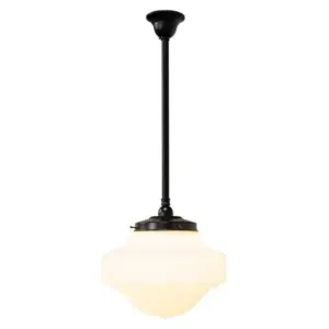 Lighting Inspirations Derby 13 Opal Matte on Rod Set 3/4 x 1/2m Patina LOI3020109A