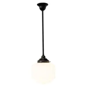 Lighting Inspirations St Kilda 8 Opal Matte on Rod Set 1/2 x 1/2m Patina LOI3020122A