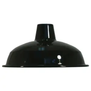 Lighting Inspirations Warehouse 300mm Metal Shade 29mm Hole Black LOI3090281