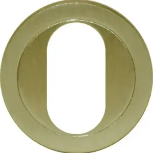 Superior Brass Architectural Oval Escutcheon Sq Edge PVD PB 50mm SUP13707