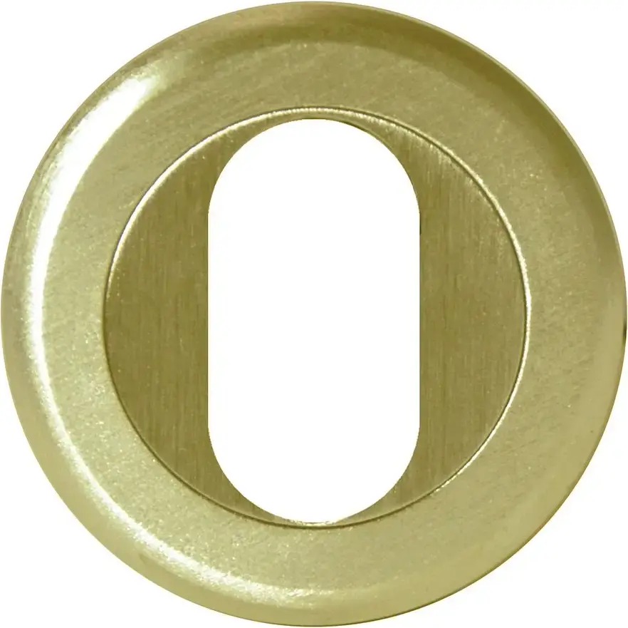 Superior Brass Architectural Oval Escutcheon Rnd Edge PVD PB 51mm SUP13708
