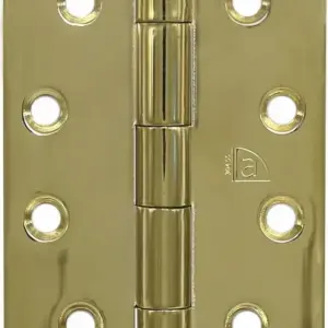 Superior Brass Butt Hinge Fixed Pin inc screws PVD PB 100x75x25mm SUP15108