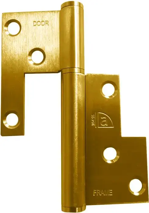 Superior Brass Universal Lift Off Hinge ea PVD PB 100x435x25mm SUP15239