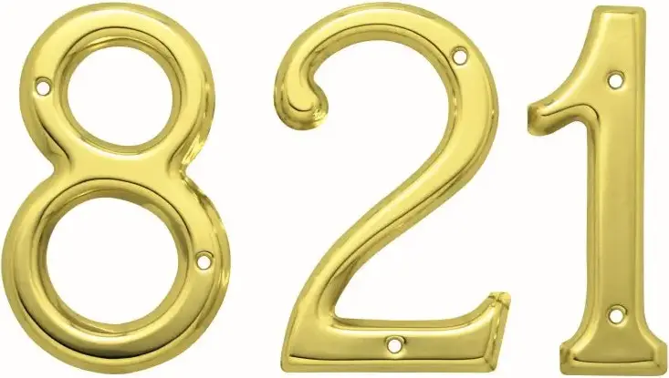 Superior Brass Numeral No 7 Classic 304SS PVD PB 75mm SUP18877