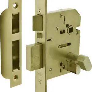 Superior Brass QuadLock Multi Function Entrance Lock PVD PB 60mm SUP19300
