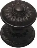 Superior Brass Centre Door Knob Rnd Black 86mm SUP2005