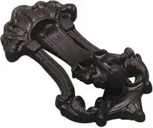 Superior Brass Ornamental Knocker Cast Iron Black 45mm SUP2011