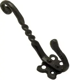 Superior Brass Hat Coat Hook Iron Black 80mm SUP2018