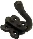 Superior Brass Single Hook Iron Black 65mm SUP2019