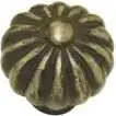 Superior Brass Knobs Fluted Iron Per 2 Matt Black 41mm SUP2092