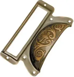 Superior Brass Drawer Pull Lable Insert ATQ 19mm SUP23282