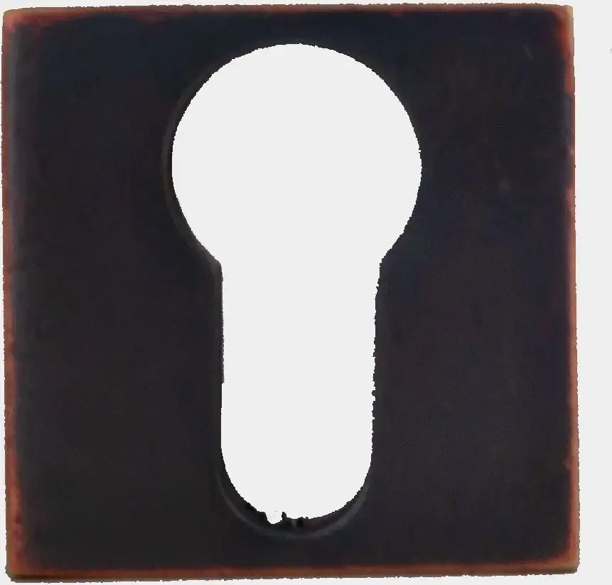 Superior Brass Escutcheon Euro Square ATQ 40x40mm SUP23726