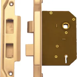 Superior Brass Rebated Lock 3 Lever ATQ 60mm SUP29048