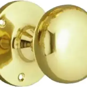 Superior Brass Knob Latch Forged Virgin Brass PB 55mm Knob 63mm backplate SUP3010